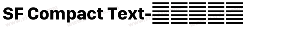 SF Compact Text字体转换